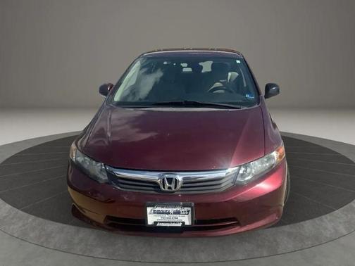 Burgundy 2012 Honda Civic LX