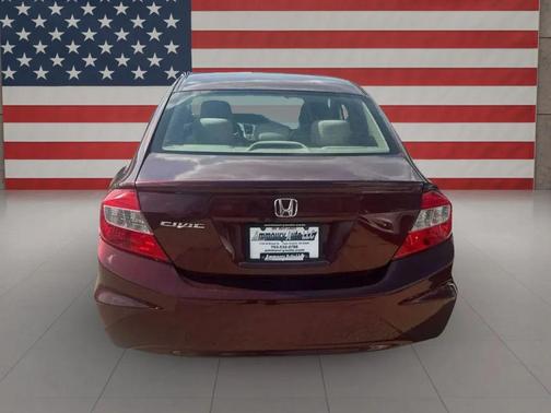Burgundy 2012 Honda Civic LX