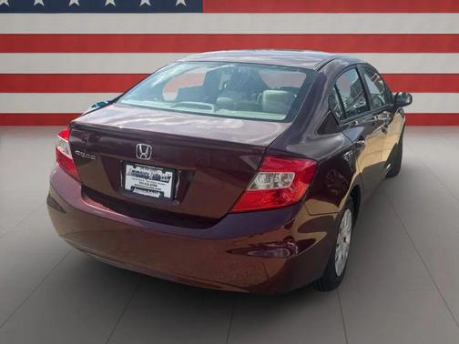 Burgundy 2012 Honda Civic LX