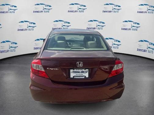 Burgundy 2012 Honda Civic LX