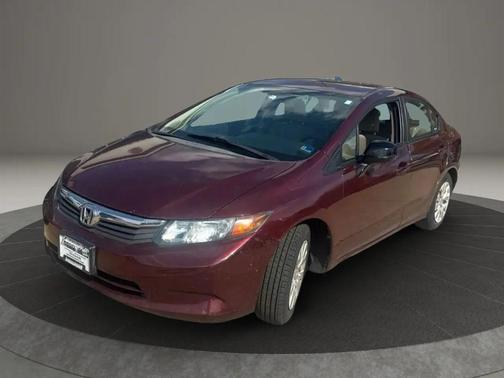 Burgundy 2012 Honda Civic LX