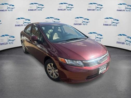 Burgundy 2012 Honda Civic LX
