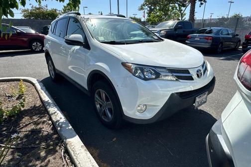 Super White 2015 Toyota RAV4 XLE