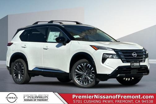 White / Black 2026 Nissan Rogue Platinum