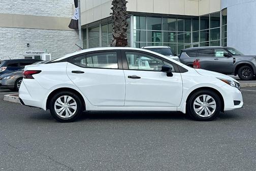 Cloud White 2025 Nissan Versa S