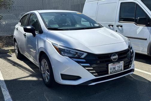 Cloud White 2025 Nissan Versa S