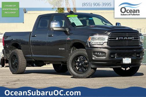 Crystal Metallic 2024 RAM 3500 Laramie Crew Cab 4x4 6'4' Box