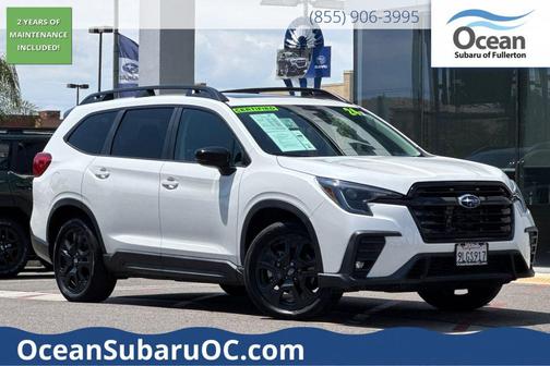 Crystal White Pearl 2024 Subaru Ascent Onyx Edition 7-Passenger