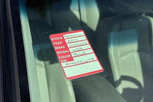 Slate 2011 INFINITI G25 Base