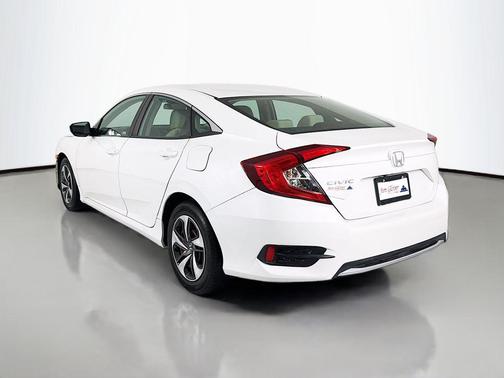 Platinum White Pearl 2019 Honda Civic LX