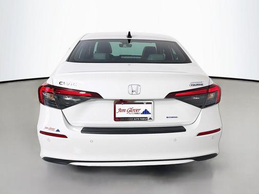 Platinum White Pearl 2025 Honda Civic Hybrid Sport