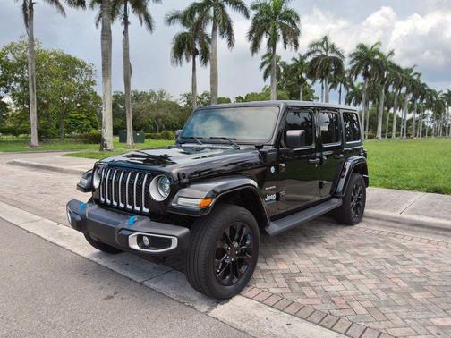 Black 2023 Jeep Wrangler 4xe Sport S