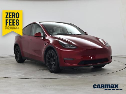 Red 2024 Tesla Model Y Long Range