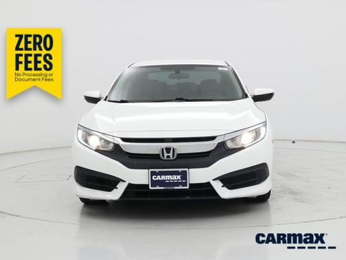 White 2016 Honda Civic LX