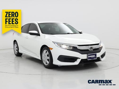 White 2016 Honda Civic LX