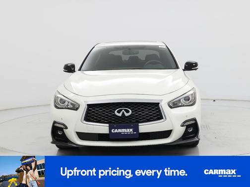 White 2019 INFINITI Q50 Red Sport 400
