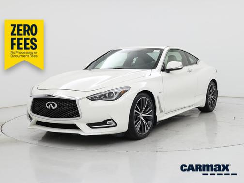 White 2018 INFINITI Q60 Luxe