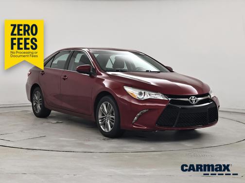 Burgundy 2016 Toyota Camry SE