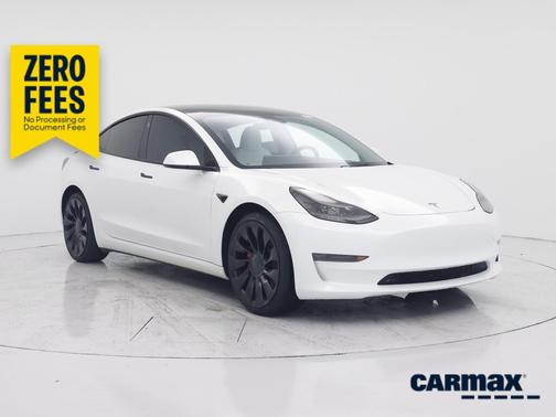 White 2023 Tesla Model 3 Performance