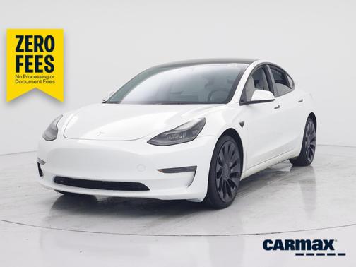 White 2023 Tesla Model 3 Performance