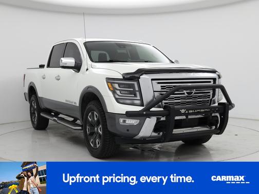 White 2020 Nissan Titan Platinum Reserve