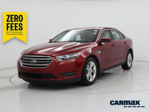 Red 2017 Ford Taurus SEL