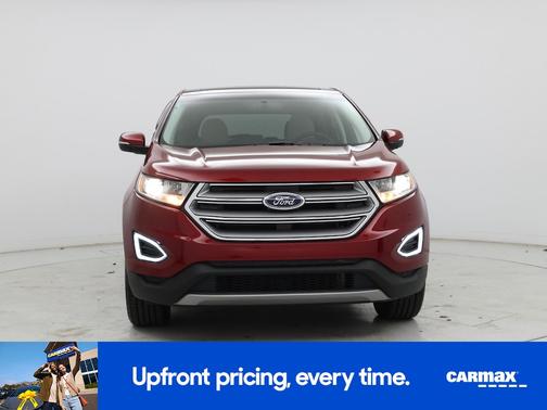 Red 2018 Ford Edge Titanium
