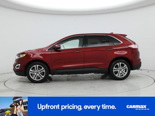 Red 2018 Ford Edge Titanium