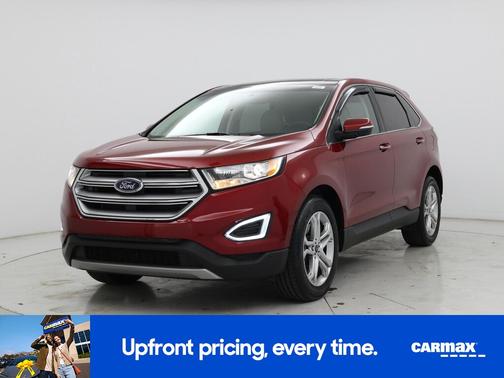 Red 2018 Ford Edge Titanium