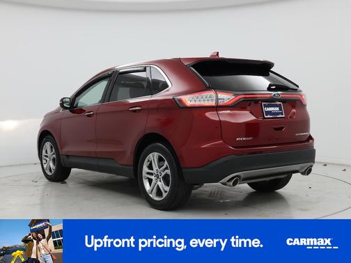 Red 2018 Ford Edge Titanium