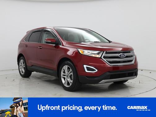 Red 2018 Ford Edge Titanium