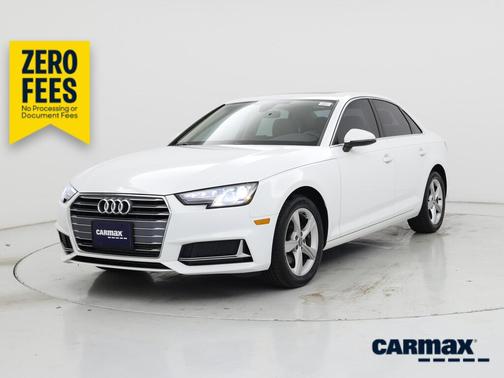White 2019 Audi A4 Premium