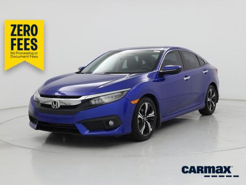 Blue 2017 Honda Civic Touring