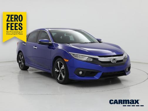 Blue 2017 Honda Civic Touring