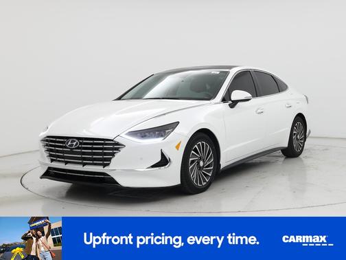 White 2022 Hyundai SONATA Hybrid Limited