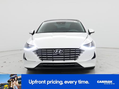 White 2022 Hyundai SONATA Hybrid Limited