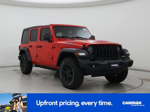 Red 2020 Jeep Wrangler Unlimited Willys