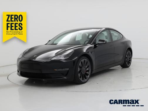 Black 2022 Tesla Model 3 Performance