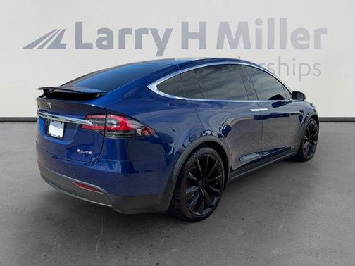 Deep Blue Metallic 2021 Tesla Model X Performance