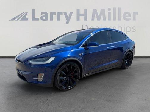 Deep Blue Metallic 2021 Tesla Model X Performance
