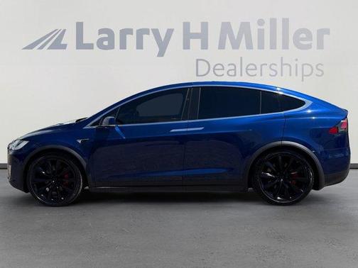 Deep Blue Metallic 2021 Tesla Model X Performance
