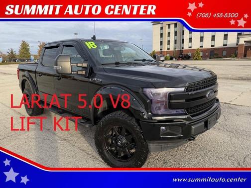 Black 2018 Ford F-150 Lariat Truck
