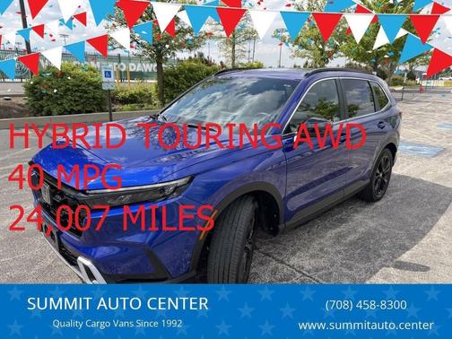 Blue 2023 Honda CR-V Hybrid Sport Touring AWD SUV