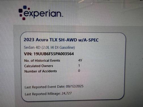 White 2023 Acura TLX A-Spec