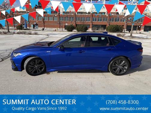 Blue 2022 Acura TLX A-Spec Sedan
