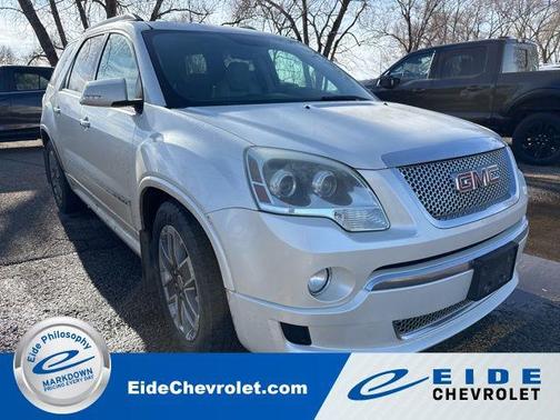 White Diamond Tricoat 2011 GMC Acadia Denali SUV
