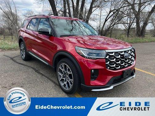 Rapid Red Metallic Tinted Clearcoat 2025 Ford Explorer Platinum