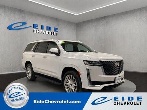 Crystal White Tricoat 2024 Cadillac Escalade Premium Luxury SUV