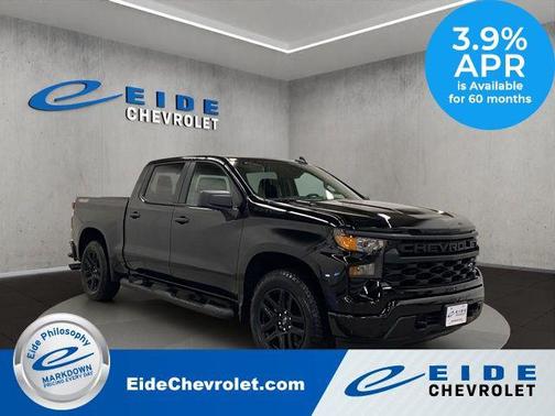 Black 2026 Chevrolet Silverado 1500 Custom Truck