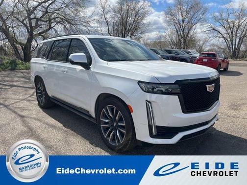 Crystal White Tricoat 2023 Cadillac Escalade Sport Platinum